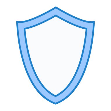 kalkan ikon vektör illüstrasyonu