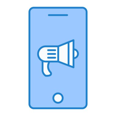 Cep telefonu. Web simgesi basit illüstrasyon