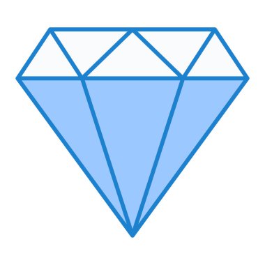 Elmas simgesi vektör illüstrasyonu