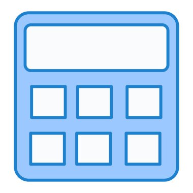 hesap makinesi simgesi vektör illüstrasyonu