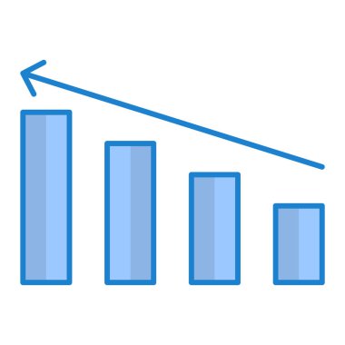 bar çizelgesi simgesi, vektör illüstrasyonu