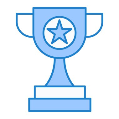 Kupa. Web simgesi basit illüstrasyon