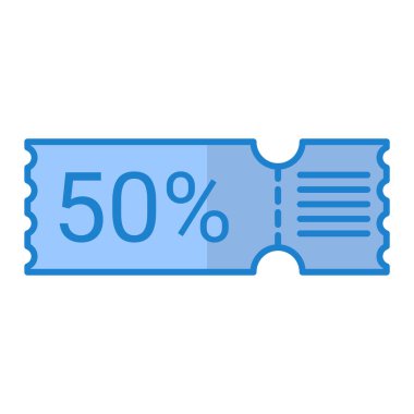 bilet ikonu vektör illüstrasyonu