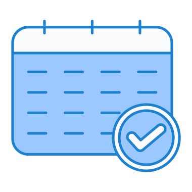 Takvim simgesi vektör illüstrasyonu