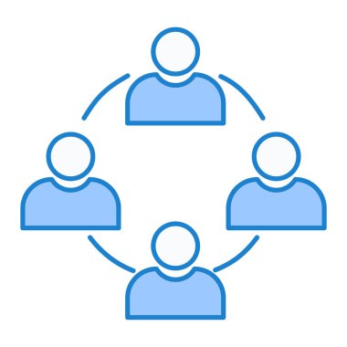 İnsan simgesinin vektör illüstrasyonu