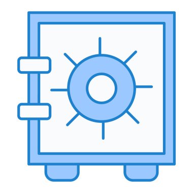 Güvenlik sistemi simgesi vektör illüstrasyonu