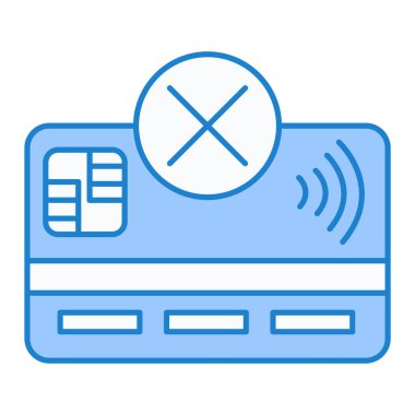 Kredi kartı ikon vektörü. İnce çizgi işareti. izole edilmiş sınır sembolü çizimi