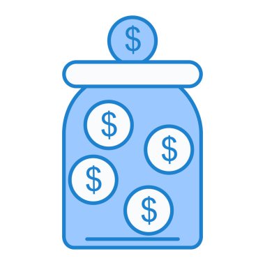 Dolar sembollü para çantası çizimi