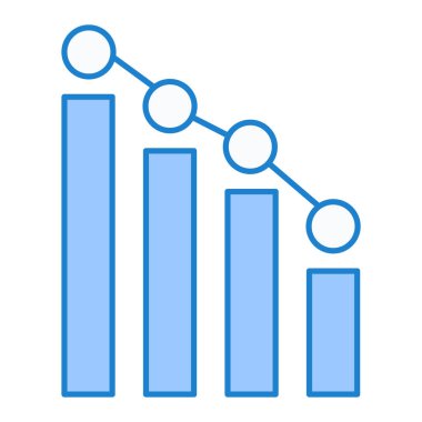 bar çizelgesi simgesi, vektör illüstrasyonu