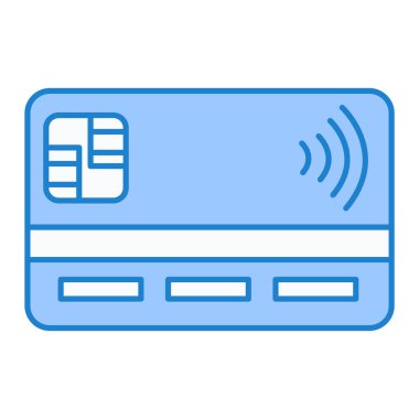 Kredi kartı ikonu vektör illüstrasyonu