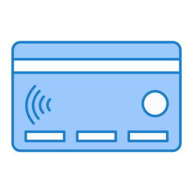 Kredi kartı ikonu vektör illüstrasyonu