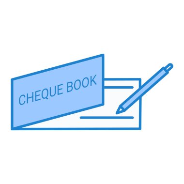 Metin vektör illüstrasyon grafik tasarımlı mavi kalem