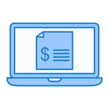 para ve kredi kartı vektör illüstrasyon tasarımlı dizüstü bilgisayar