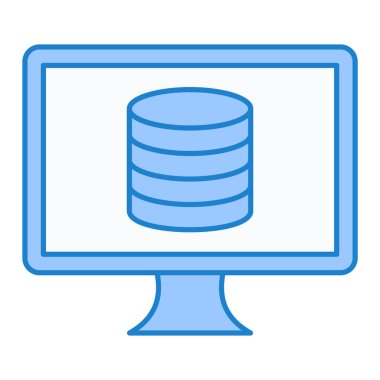 veritabanı vektör renk simgesi