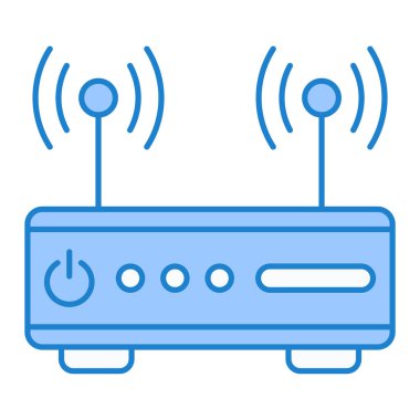 Yönlendirici. Web simgesi basit illüstrasyon