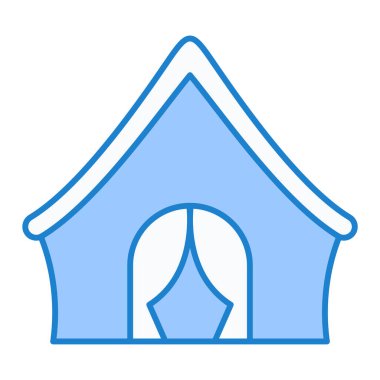 Ev. Web simgesi basit illüstrasyon