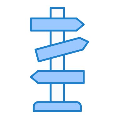 İşaret levhası Web simgesi basit illüstrasyon