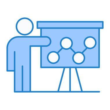 İş ve finans simgesinin vektör illüstrasyonu