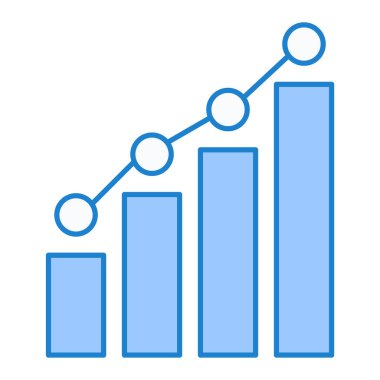 bar çizelgesi simgesi, vektör illüstrasyonu