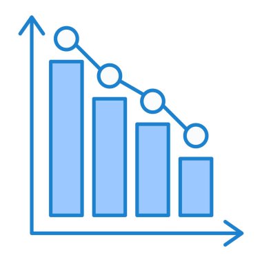 bar çizelgesi simgesi, vektör illüstrasyonu