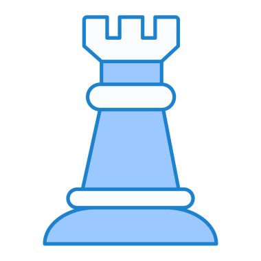 Satranç. Web simgesi basit illüstrasyon