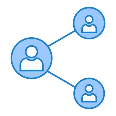 sosyal ağ simge vektör çizim