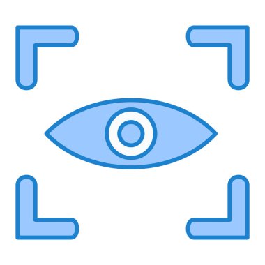 göz vektör simgesi modern basit ve minimalist düz tasarım