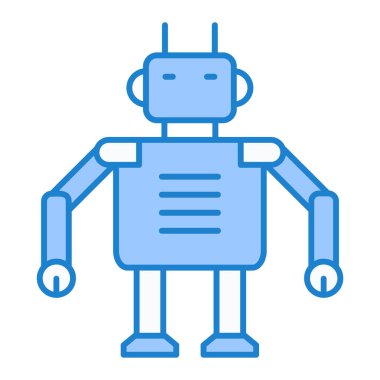 robot ikon vektör illüstrasyonu