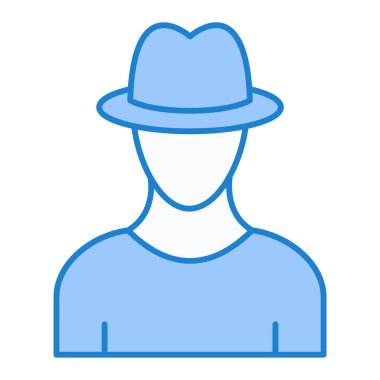 Adamım. Web simgesi basit illüstrasyon