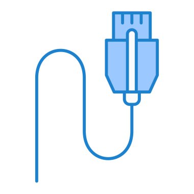 usb kablo simgesi vektör illüstrasyonu