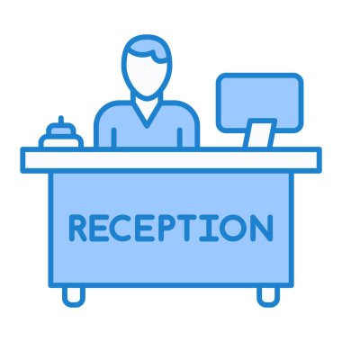 Bir iş simgesinin vektör illüstrasyonu