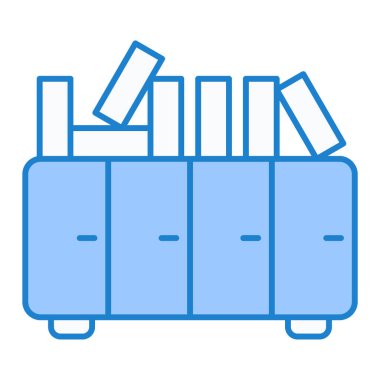 arşiv vektörü ince çizgi simgesi