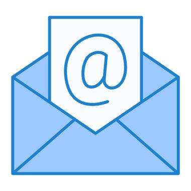 e- posta iletisi ikonu vektör illüstrasyon grafik tasarımı