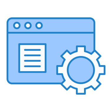Web simgesi vektör illüstrasyonu