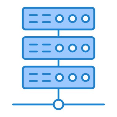 veritabanı. Web simgesi basit illüstrasyon