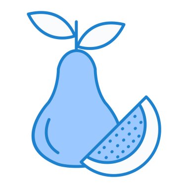 armut meyve ikonu vektör illüstrasyon grafik tasarımı