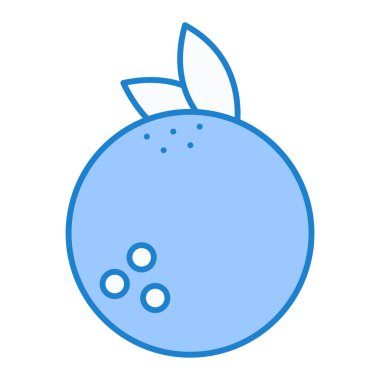 Taze meyve ikonu vektörü. İnce çizgi işareti. izole edilmiş sınır sembolü çizimi