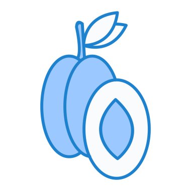 taze meyve ikonu vektör çizimi tasarımı