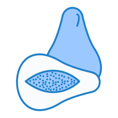 avokado meyve ikonu. Web için karpuz vektör simgelerinin özet çizimi