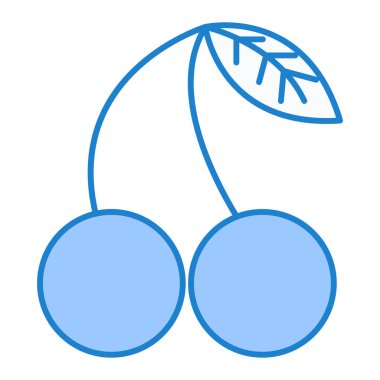 kiraz çileği ikonu vektör illüstrasyon grafik tasarımı