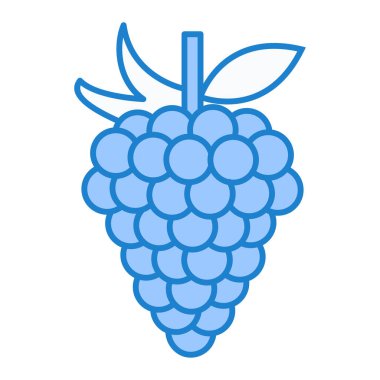 üzüm ikonu vektör illüstrasyonu