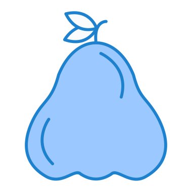 taze armut meyve simge vektör çizim tasarım