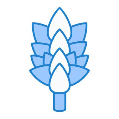 Lotus çiçeği ikon vektörü. Dövme sembolü. izole edilmiş sınır çizimi.