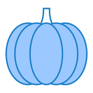 balkabağı ikonu. beyaz arkaplanda izole edilmiş cadılar bayramı vektör simgelerinin çizgi film çizimi