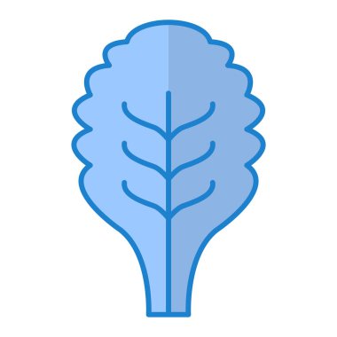 Yaprak. Web simgesi basit illüstrasyon