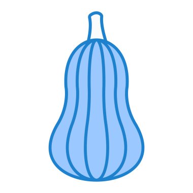 Patlıcan sebze ikonu. Web için kabak vektör simgelerinin düz çizimi