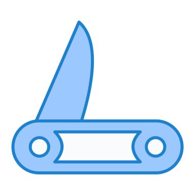 Bıçak ikonu. Ağ için bıçak vektör simgelerinin özet çizimi