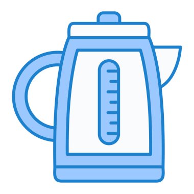 Çaydanlık. Web simgesi basit illüstrasyon