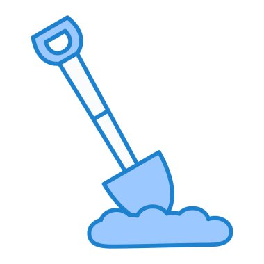 kürek simgesi vektör illüstrasyonu