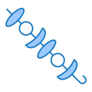 şiş simgesi, vektör illüstrasyonu